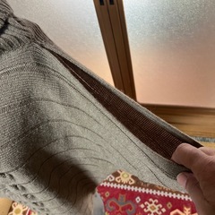 ポンチョみたいなタートルニットゆっくりmサイズの画像