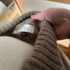 ポンチョみたいなタートルニットゆっくりmサイズの画像