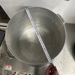 寸胴　30Lくらい　恐らくアルミの画像