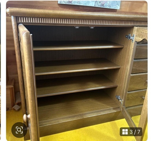 北海道産　ナラ材キャビネット 北海道産 ナラ材キャビネット