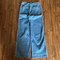 GAP ワイドデニムパンツ ブルー WIDE-LEGの画像