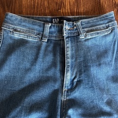 GAP ワイドデニムパンツ ブルー WIDE-LEGの画像