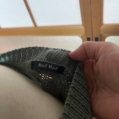 美品ゆったりとしたニットベストMサイズの画像