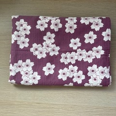 桜模様の風呂敷　シミあり
　　の画像