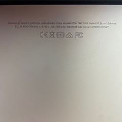 MacBook Pro A1706 ジャンク品（電源つかない）の画像