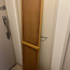 全身鏡（縦150x横35cm）木製枠　の画像