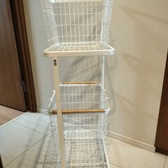 山崎実業　ランドリーラック　ランドリーワゴンの画像