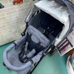 キンダーワゴン 2人乗りベビーカー DUOシティHOP 折りたたみ式の画像