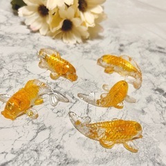 鯉　オルゴナイト シトリン 黄水晶 クリスタル 金運 財運 浄化 の画像