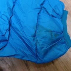 mont-bell モンベル　リバーシブル　ダウン　収納袋　赤　オレンジの画像