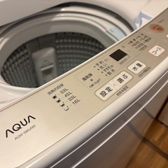 中古洗濯機アクアAQW-S60J(W)の画像