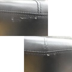 3人掛けカウチソファ ブラック×グレー 全幅約216.5㎝ ファブリック 左右カウチ対応 L字ソファ クッション付き 3Pソファー 3シーター 西岡店の画像