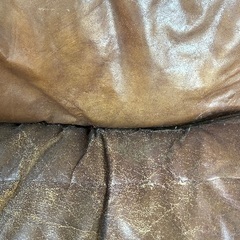 【処分予定】革張りのソファお譲りします！の画像