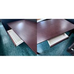 NITORI/ニトリ ダイニングテーブル W135×D80×H63cm ブラウン 札幌 東区の画像