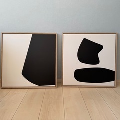 【未使用】アートフレーム2枚組セット　NA：451550／インテリア　アートボードの画像