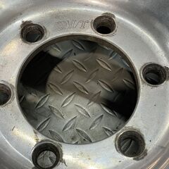 ランクル等 M/T MICKEY THOMPSON ミッキートンプソン 希少 ALCOA アルコア 社外ホイール 15インチ 4本 10J6HPCD139.7-45 深リム　(MHX022)クレジットカード QRコード決済可能の画像