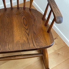 ✨美品✨ ロッキングチェア アンティーク調 木製 アーム付 クラッシックの画像