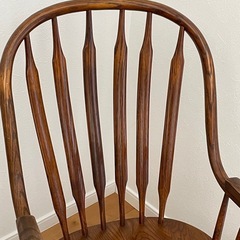 ✨美品✨ ロッキングチェア アンティーク調 木製 アーム付 クラッシックの画像