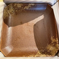 庫山窯 角盛鉢 陶磁器 大皿26cm×深さ約4cmの画像