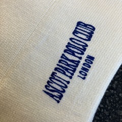 M2511-469 ASCOT PARK POLO CLUB LONDON ソックス 靴下　25.0-27.0cm アイボリー 未使用品 保管汚れ有りの画像