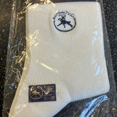M2511-469 ASCOT PARK POLO CLUB LONDON ソックス 靴下　25.0-27.0cm アイボリー 未使用品 保管汚れ有りの画像