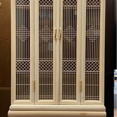 祖霊舎　国産品　栓白木造り　祭具一式サービス！の画像