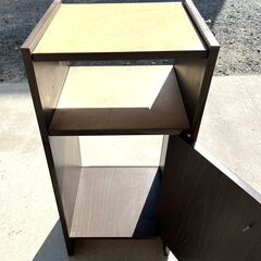 【B432】昭和レトロ/木製/電話台/高さ69㎝/収納棚/小棚/収納/現状品の画像