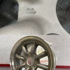 【新品】ワタナベ f8f 社外ホイール 14インチ 2本 6.5J4HPCD114.3+35 希少 デッドストック　(MHZ846)クレジットカード QRコード決済可能の画像