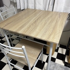 ☆ダイニングテーブル☆椅子2脚付き☆の画像
