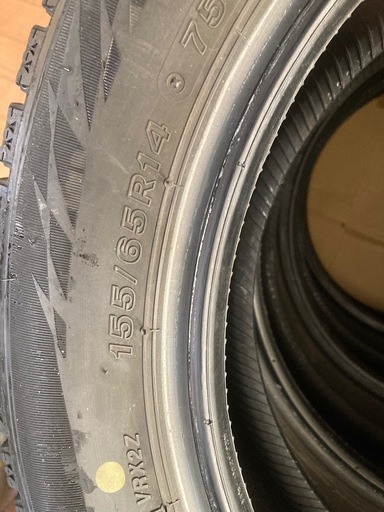 ｽﾀｯﾄﾞﾚｽﾀｲﾔ(ﾎｲｰﾙなし)155/65R14
