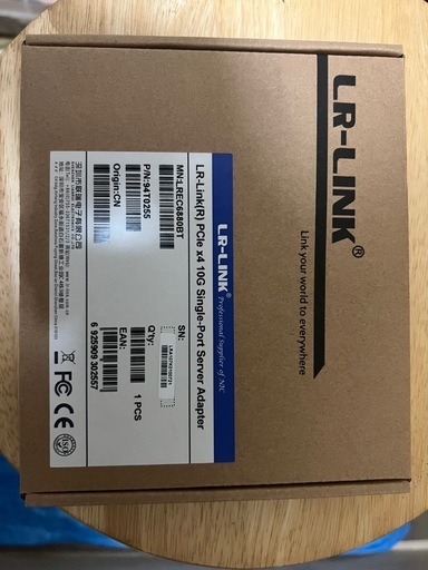 10G LANカード　LR-LINK PCIe x4 10G Single-Port Server Adapter