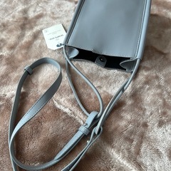 シップスSHIPS2WAYショルダーバッグ ショルダーバック ワンショルダーバッグ ハンドバッグ ハンドバック たすき掛けバッグ 肩掛けバッグ 鞄 カバン かばん bag スマホショルダーバッグ サコッシュメッセンジャーバッグライトグレーライトグレイ灰色無地の画像