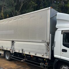 4.4坪/外寸長さ657cm●中型アルミ コンテナ 中古●バイクガレージ.キャンプ場.作業場.コンテナハウス.資材農機具.物置　●福岡発 近県配送の画像