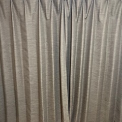 ニトリ　カーテン　2セット　茶色の画像