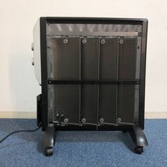 遠赤両面パネルヒーターNX-WPH01BK ブラック 美品 キャスター付き 暖房器具　マイカ電気ヒーター 清掃/動作確認済みの画像