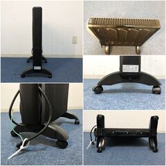 遠赤両面パネルヒーターNX-WPH01BK ブラック 美品 キャスター付き 暖房器具　マイカ電気ヒーター 清掃/動作確認済みの画像