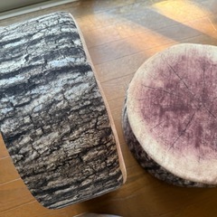 切り株型クッションの画像