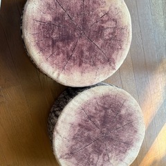 切り株型クッションの画像