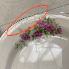 洋皿　平皿　薔薇❓yamatsu 水の跡？有　朝食プレート5　ケーキ皿5 取り皿の画像