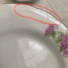 洋皿　平皿　薔薇❓yamatsu 水の跡？有　朝食プレート5　ケーキ皿5 取り皿の画像