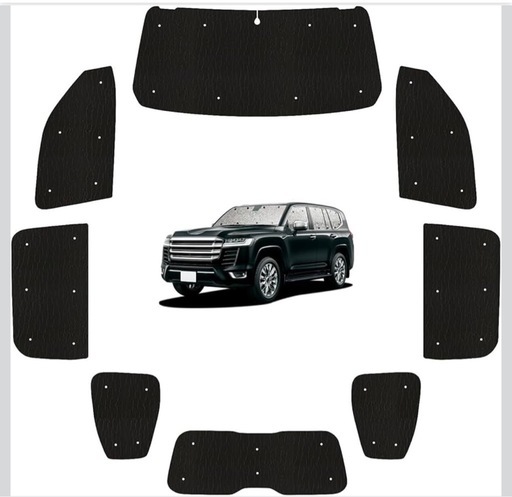 ランクル300サンシェード、全窓用ジャストフィット