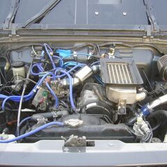 ６年 ジムニー ＪＡ１１Ｖ改 リフトアップ公認 ５速 エアコン パワステ グレーペイント カッコイイですの画像