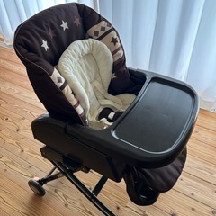 洗濯清掃済Apricaハイローベッド&チェア ベーシック ニューボーンの画像