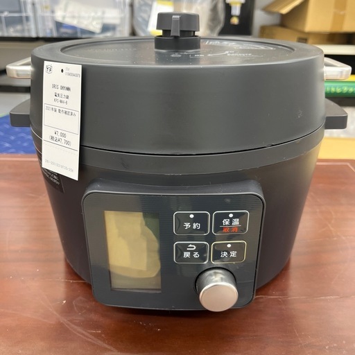 IRIS OHYAMA アイリスオーヤマ 電気圧力鍋 KPC-MA4-B 2021年製 キッチン家電 のご紹介です！