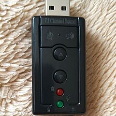 USB オーディオ変換アダプター バーチャル7.1チャンネル サウンドカードの画像