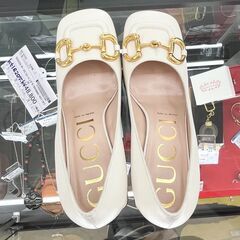 【ドリーム池田店】グッチ　ホースピットパンプス　#37(23.5cm相当)　643886　IKW-295の画像