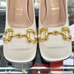 【ドリーム池田店】グッチ　ホースピットパンプス　#37(23.5cm相当)　643886　IKW-295の画像