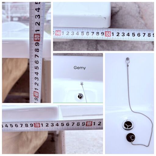 【❗️✨美品バスタブ✨❗️】Gemyバスタブ 排水金具付き 取り付け工事不可 ✨簡易清掃済❗️