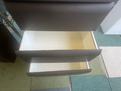【リサイクルサービス八光】幅54cm　平和工業  チェスト 5段　ブラウン ノーデュス ワイド プラスチック
