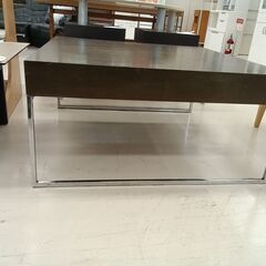 リユースのサカイ栃木店★ジモティ割あり★ 大塚家具 センターテーブル ブラック W90×D90×H43.5 クリーニング済み TC11759の画像